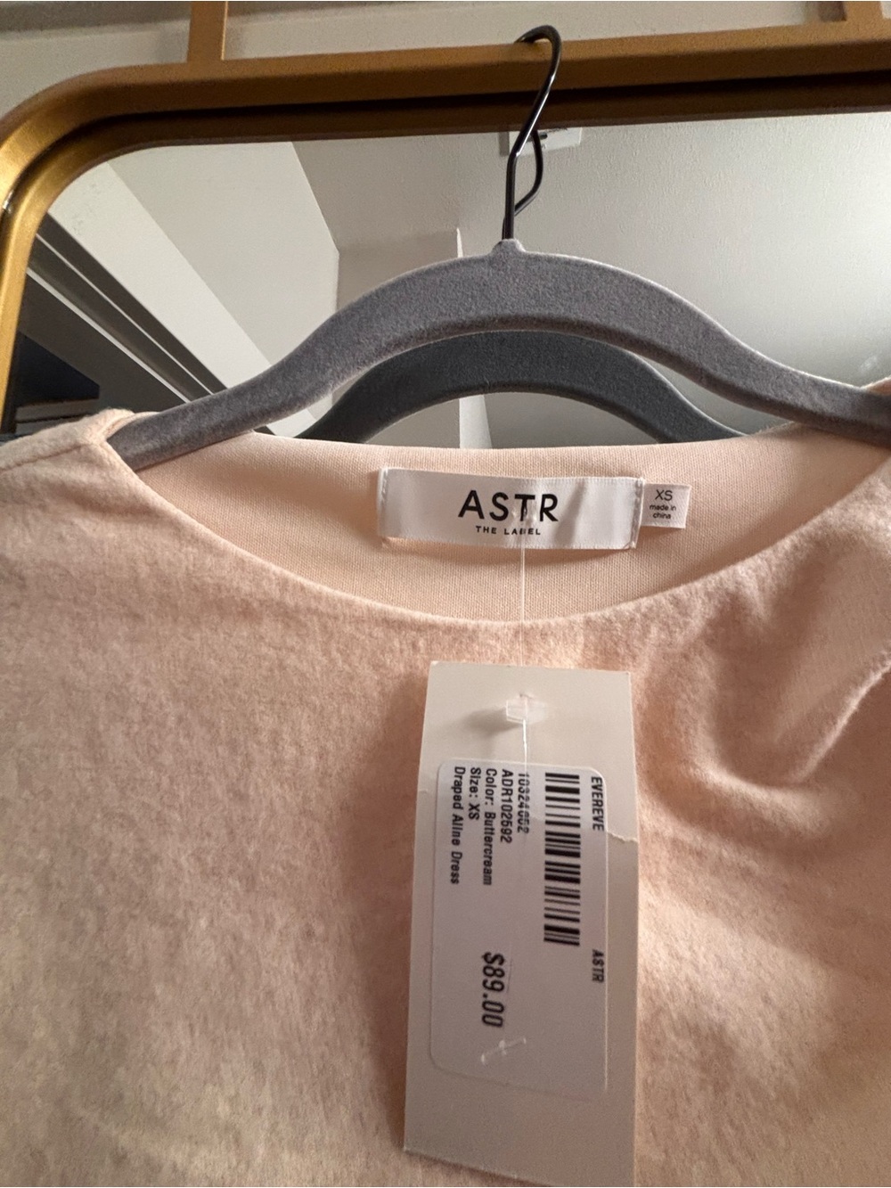Astr Blush Pink Women's Tunic Top